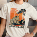 Bear on Laptop with Coffee Women's T-shirt