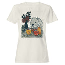 Wombat Brunch Floral Print Women's T-shirt