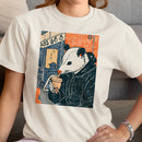Possum Drinking Bubble Tea on Subway Women's T-shirt