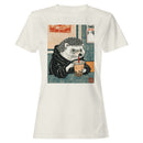 Bubble Tea Hedgehog Vintage Art Women's T-shirt
