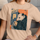Possum Drinking Bubble Tea in Subway Women's T-shirt