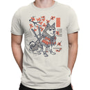 Samurai Shiba Inu Sakura Blossoms Men's T-shirt