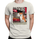 Shiba Inu Market Street Japanese Art Men's T-shirt
