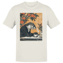 Otter Drinking Coffee Vintage Art Men's T-shirt