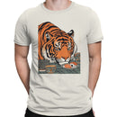 Vintage Tiger Sushi Art Men's T-shirt