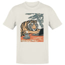Tiger Writer Coffee Laptop Men's T-shirt