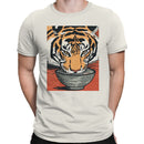 Tiger Ramen Bowl Illustration Men's T-shirt