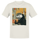 Otter Riding Subway Drinking Bubble Tea Men's T-shirt
