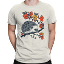 Hedgehog Resting Among Blossoms Men's T-shirt