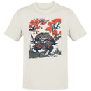 Samurai Toad Under Cherry Blossoms Men's T-shirt