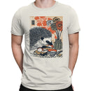 Hedgehog with Flowers Sushi Art Men's T-shirt