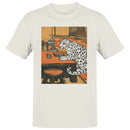 Leopard in Japanese Tea Room Men's T-shirt