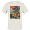 Leopard Working on Laptop Men's T-shirt
