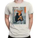 Deer Drinking Bubble Tea Men's T-shirt