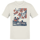 Cherry Blossoms Ducks Vintage Art Men's T-shirt
