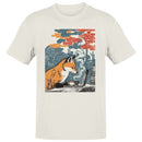Fox Working at Laptop Men's T-shirt
