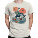 Duck with Sushi and Vintage Flowers Men's T-shirt