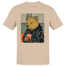 Men's T-shirt Quokka in Hoodie Drinking Bubble Tea