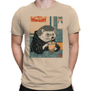 Bubble Tea Hedgehog Vintage Art Men's T-shirt