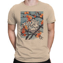 Black Panther with Plum Blossoms Men's T-shirt