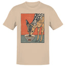 Deer Eating Ramen Retro Men's T-shirt