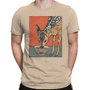Deer Eating Ramen Retro Men's T-shirt