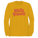 Wildly Grateful Women's Sweatshirt - Retro Typography