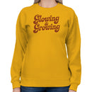Women's Sweatshirt - Glowing & Growing Retro Design