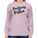 Women's Sweatshirt with Gratitude Quote Design