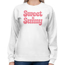 Women's Sweatshirt - Sweet & Sunny Retro Typography
