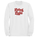 Living Light Women's Sweatshirt - Retro Typography