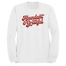 Women's Sweatshirt - Abundant & Grateful Quote