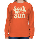 Women's Sweatshirt - Soak Up the Sun Retro Typography
