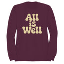 All Is Well Retro Quote Women's Sweatshirt