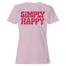 Women's T-shirt - Simply Happy Retro Quote