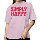 Women's T-shirt - Simply Happy Retro Quote