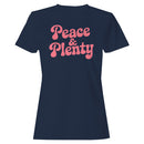 Women's T-shirt - Peace & Plenty Retro Design