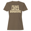 Peace Love Sunshine Retro Women's T-shirt