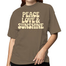 Peace Love Sunshine Retro Women's T-shirt