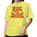 Women's T-shirt Retro Rise & Shine Motivational Art