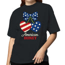 American Honey Patriotic Hearts Women's T-shirt