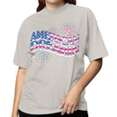 Women's T-shirt American Dreamin Fireworks USA Pride