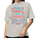 Blooming with Freedom Floral Women's T-shirt