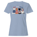 Stars Stripes Freedom Patriotic Cats Women's T-shirt