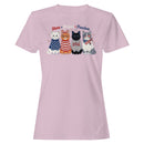 Stars Stripes Freedom Patriotic Cats Women's T-shirt
