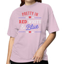 Patriotic Women's T-shirt in Red, White & Blue