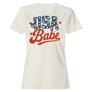 USA Babe Patriotic Daisy Butterfly Women's T-shirt