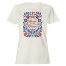 Home of the Brave Floral Patriotic T-shirt