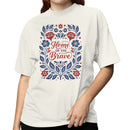 Home of the Brave Floral Patriotic T-shirt