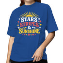 Retro Women's T-shirt - Stars & Stripes Sunshine
